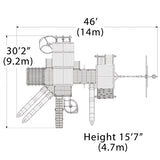 Treehouse Peak Combo Swing Set