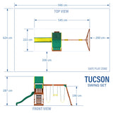 Tucson Cedar Swing Set