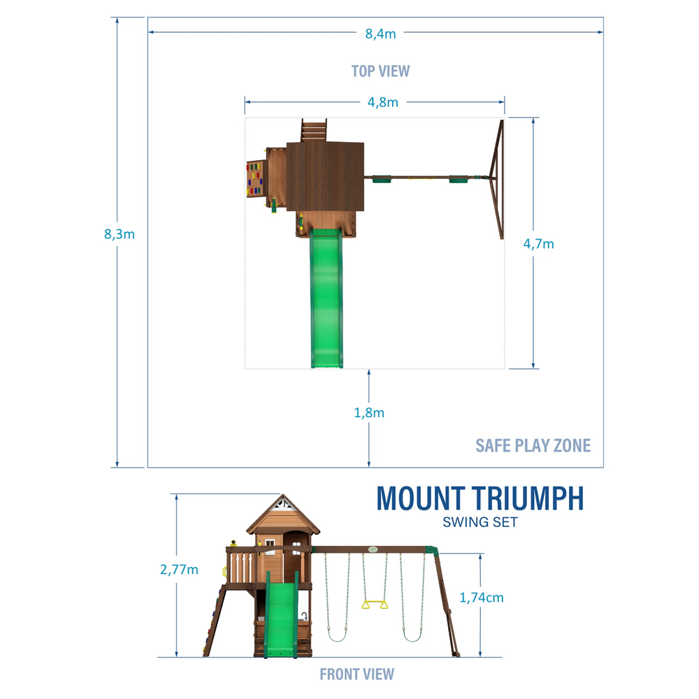 Mount Triumph Cedar Swing Set
