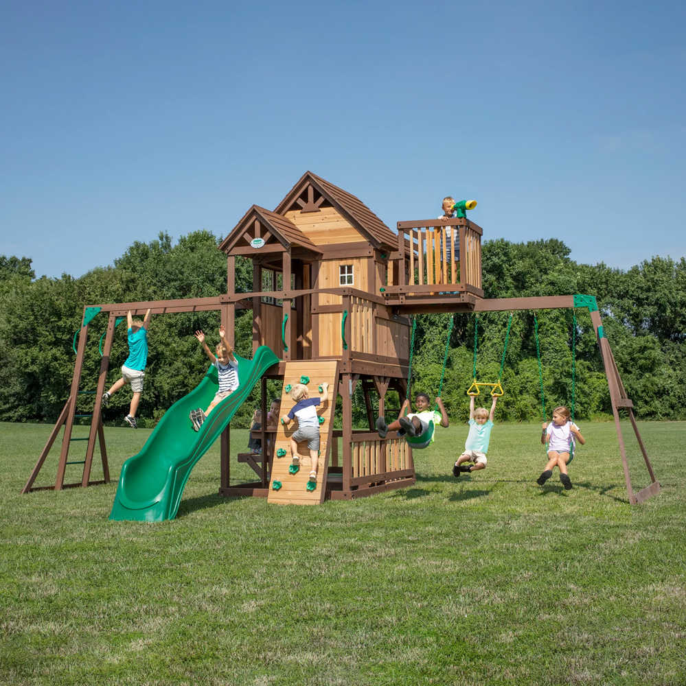 Skyfort ii all cedar swing deals set