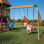 cedar cove wooden swing set