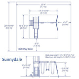 Aire de jeux en cèdre Sunnydale